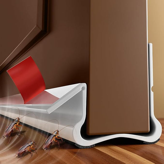36.6 in Under Door Draft Stopper Reusable Self-Adhesive Door Sweep by Unknown