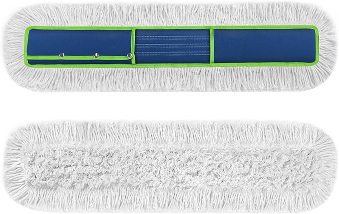 41" Commercial Dust Mop Replacement Heads: Resuable Washable Industrial Cotton by ENSPOWAY