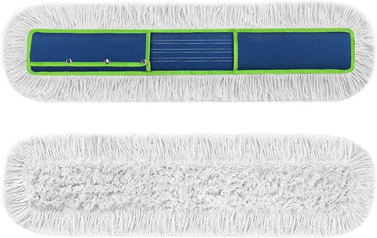 41" Commercial Dust Mop Replacement Heads: Resuable Washable Industrial Cotton by ENSPOWAY