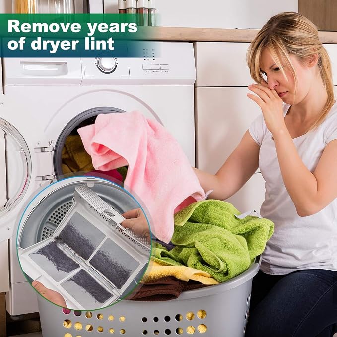 Sealegend 2 Pack Dryer Vent Cleaner Kit Vacuum Hose Attachment, Dryer Lint - Image 7