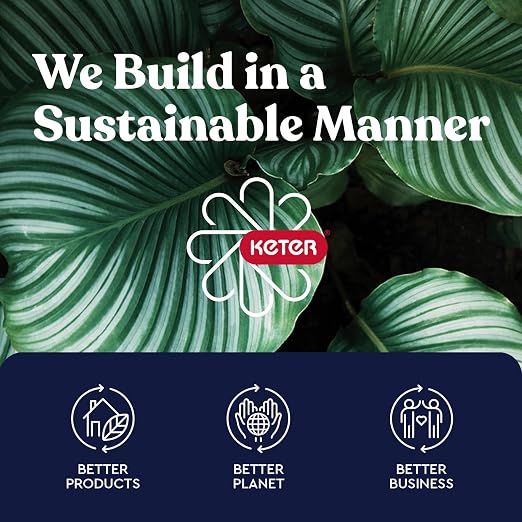 Keter Baltimore Resin 38 Gallon Outdoor Kitchen Trash Can - Image 14