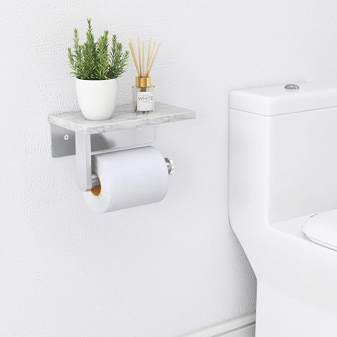 Brushed Nickel Toilet Paper Holder - Image 2