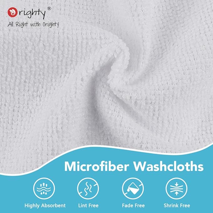Orighty Wash Cloths Bulk Towels Set 200 Pack, Highly Absorbent and Soft Feel - Image 5