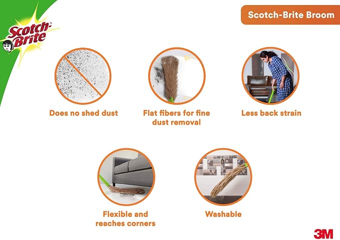 Scotch-Brite No-Dust Fiber Broom - Image 5