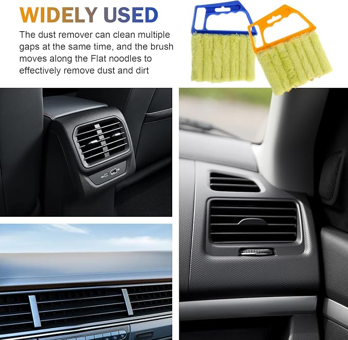 WZP 2PCS Blind Cleaner Duster Tool, Mini 7 Fingers Air Vent Cleaners, Handheld - Image 7