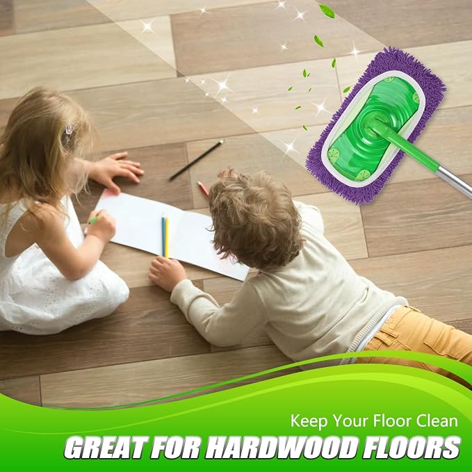 Set of 4 Reusable Microfiber Mop Pads Compatible - Image 7