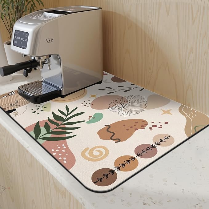 Dish Drying Mat for Kitchen Counter Matt, Super Absorbent Non-slip Rubber Backed - Image 5