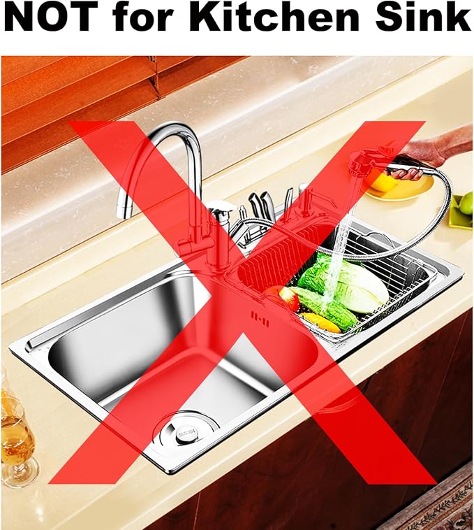 2.215" Top Diameter, 1.0" Basket Small Bathroom Sink Strainer, Little Drain Mesh - Image 6