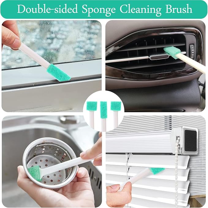 Small Cleaning Brushes for Household Cleaning, Crevice Cleaning Tool Set for - Image 5