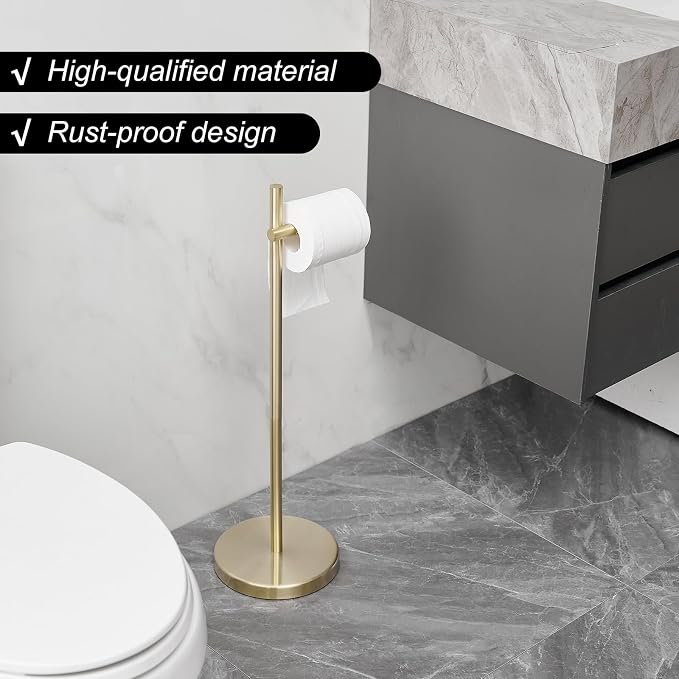 BWE Toilet Paper Holder Free Standing Toilet Paper Holder - Image 2