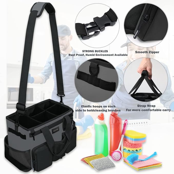 Wearable Cleaning Caddy Bag, Cleaning Supply Tote - Image 4