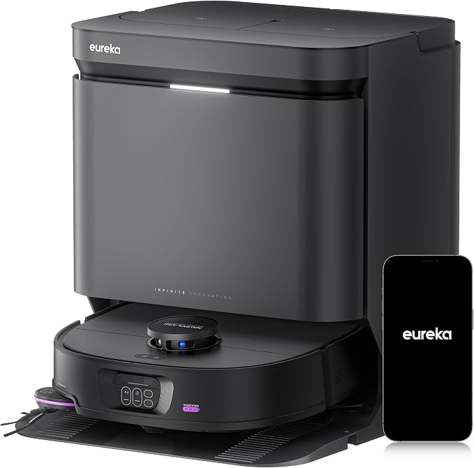 Eureka J15 Max Ultra Self-Emptying Robot Vacuum Combo All-in-one, 000 Pa by Eureka