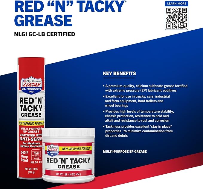 Lucas Oil 10005 Red 'N' Tacky Grease - Image 5