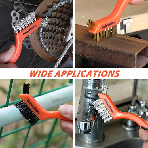 ValueMax Wire Brush Set, Heavy Duty Stainless Steel Wire Scratch Brush - Image 6