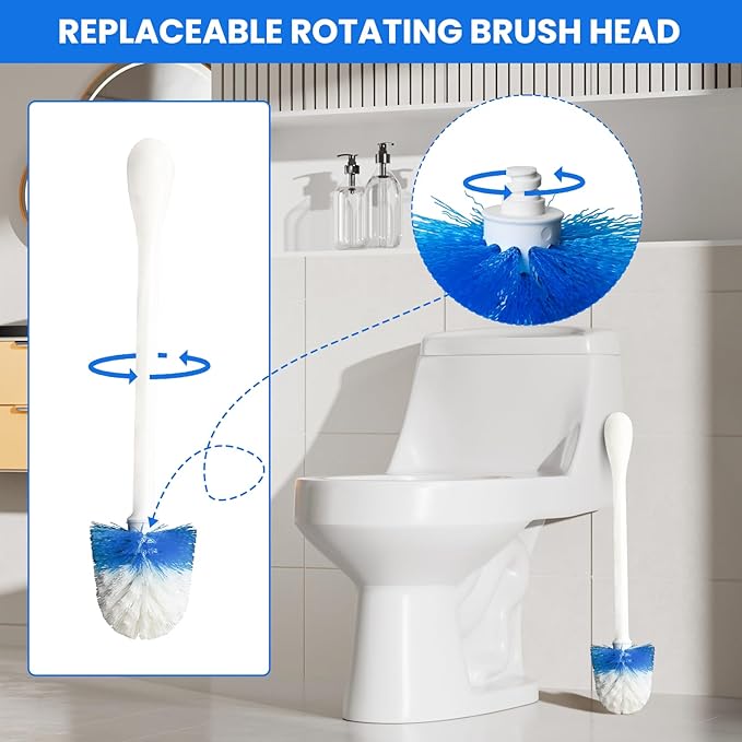 Toilet Brush Refills for OXO Toilet Brush Only, 4 Pack Toilet Brush Replacement - Image 3