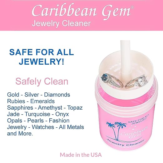 All Purpose Jewelry Cleaner Kit w/8oz Cleaning Solution & Polishing Cream - Image 5