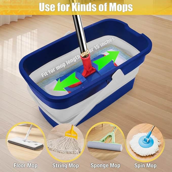 Collapsible Mop Bucket for Cleaning - Image 3