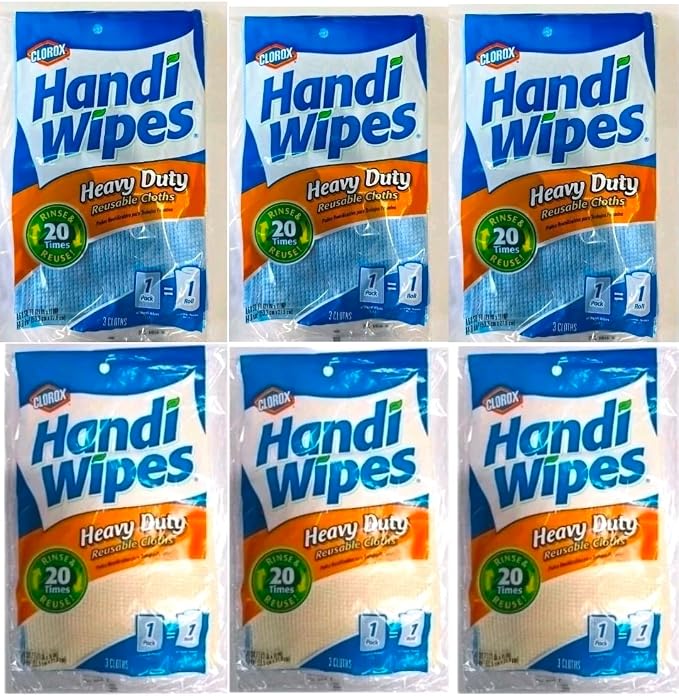 Handi Wipes Heavy Duty 3Ct 6-Pack by Unknown