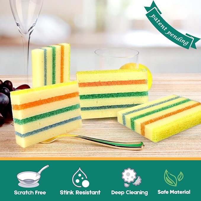 4 Pack Scrub Sponge - Image 2