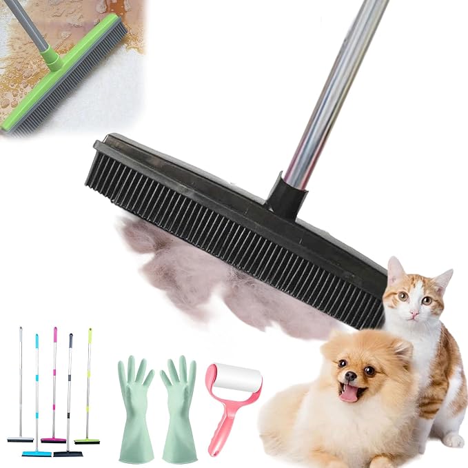 Pet Hair Rubber Broom, Rubber Broom by Unknown