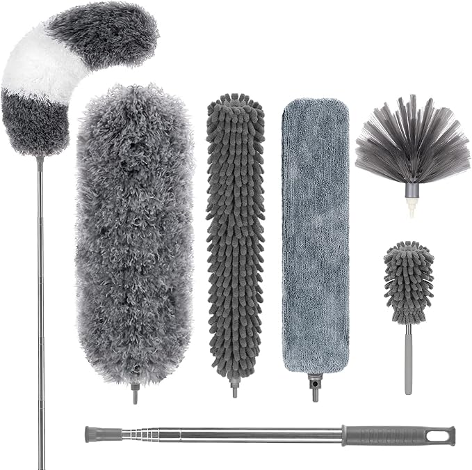 DELUX Microfiber Feather Duster, High Ceiling, Furniture & Cars by DELUX