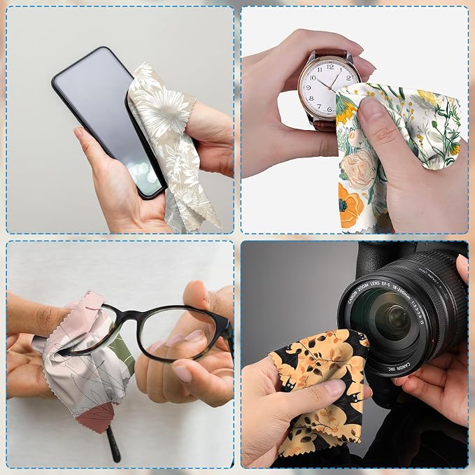 6 PCS Glasses Cleaning Cloth Eyeglass Lens Cleaning Cloth Eyeglasses Wipes - Image 6