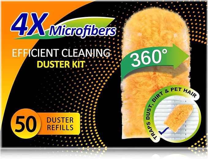 Duster Refills 50 Counts, 360° Heavy Duty Multi Surface Duster Refills by LANARP