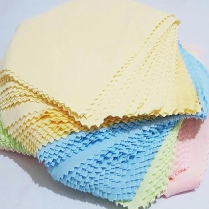 100pcs Microfiber Glasses Cleaning Cloth Fiber Material - Image 2