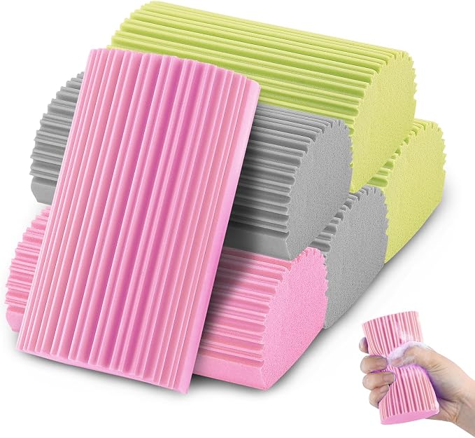 6 PCS Damp Duster Sponge, Magic Sponge Eraser, Reusable Household Cleaning by Motroce