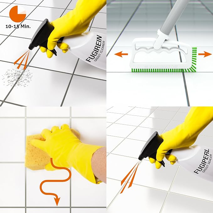 Fuginator Scrub Brush for Tile and Grout: Stiff Nylon Bristle Scrubbing Brush - Image 6