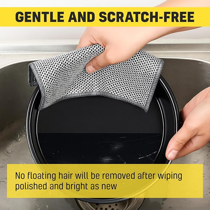 NEW 2026 | Non Scratch Wire Dishcloth | Metal Cleaning Rag - Image 7