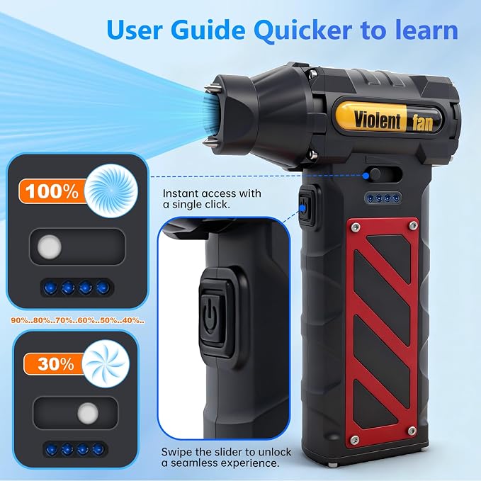Electric Compressed Air Duster for Car Cleaning 110000 RPM Rechargeable - Image 3