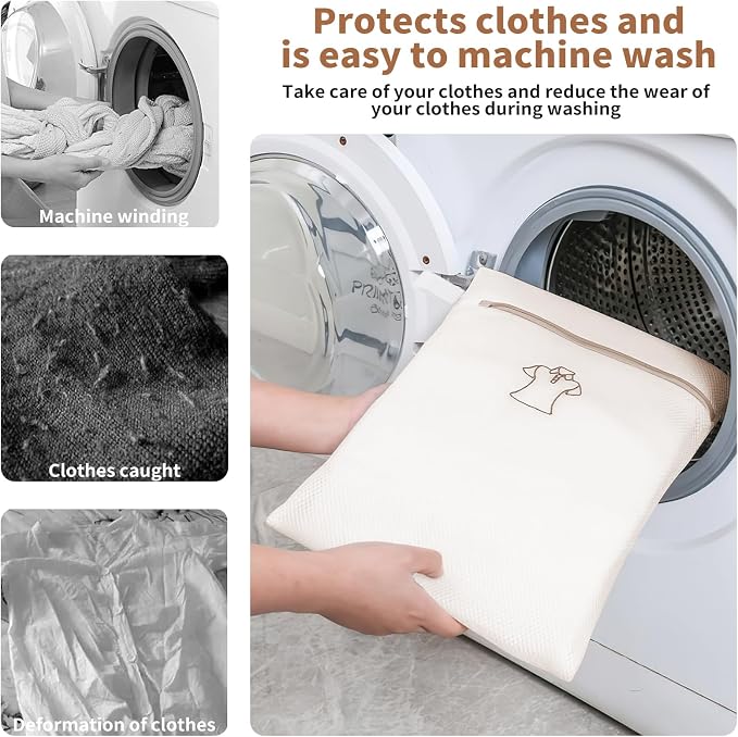 3 Pack Sock Laundry Bags by MDSXO- Small Durable Lingerie Delicates Bag - Image 6