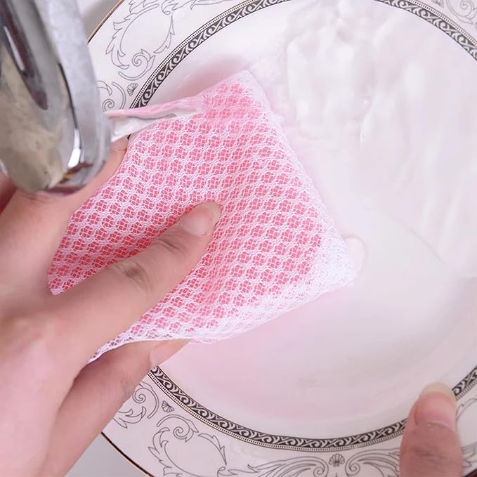 Sponge Individually Wrapped, Kitchen Dishwashing Sponge, Mesh Net Scouring Pad - Image 4