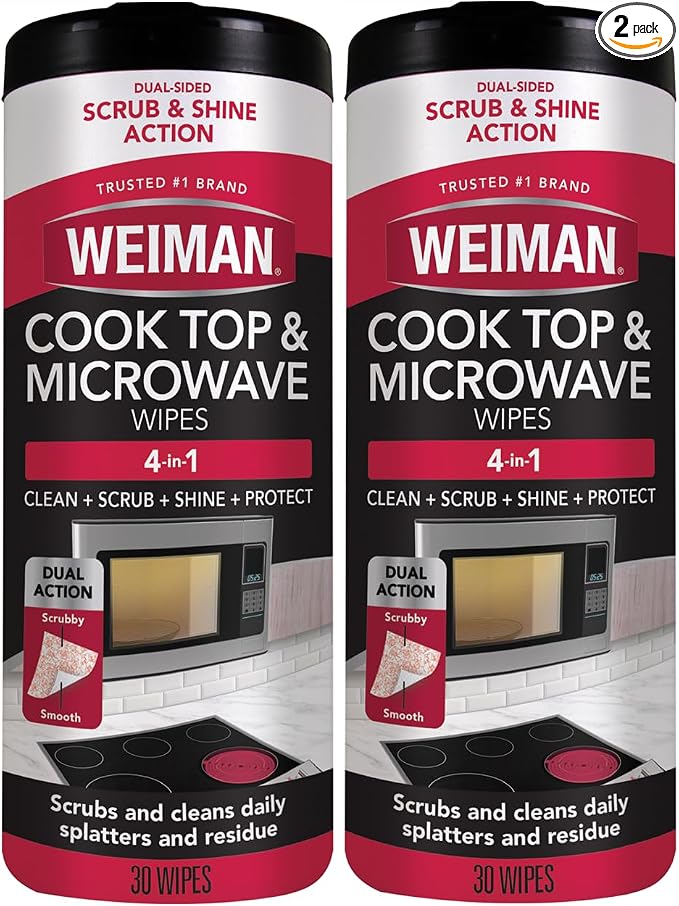 Weiman Glass Cooktop and Microwave Wipes by Weiman