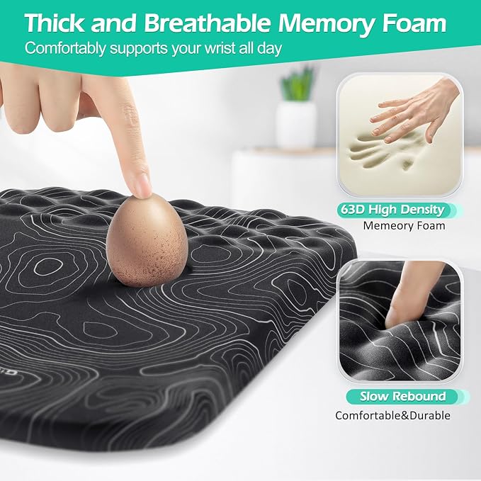 Gimars Upgrade Ergonomic Mouse Pad Wrist Rest - Image 6