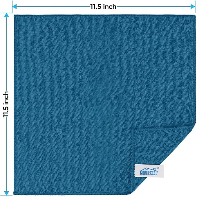 HOMEXCEL Navy Blue Microfiber Cleaning Cloth, 24 Pack Cleaning Towels - Image 2