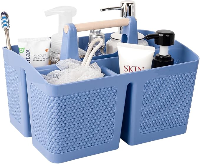 rejomiik Portable Shower Caddy Basket Plastic Cleaning Caddy Organizer Storage by rejomiik