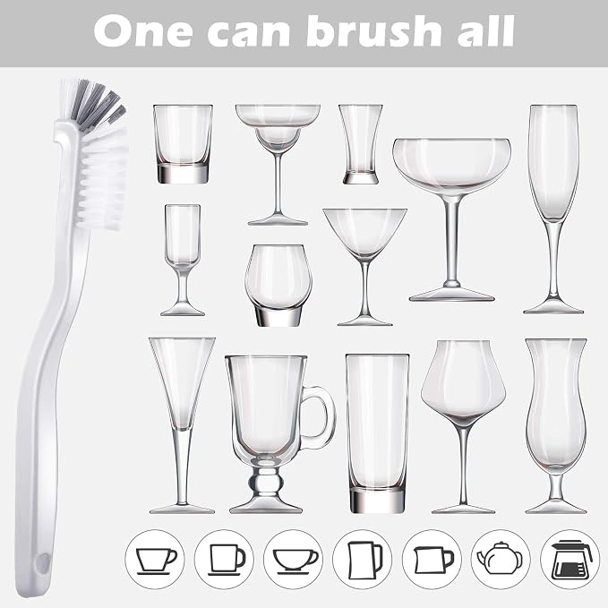 5 Piece Cleaning Dish Scrub Brush Kitchen Sink Bathroom Brushes, Household Pot - Image 3
