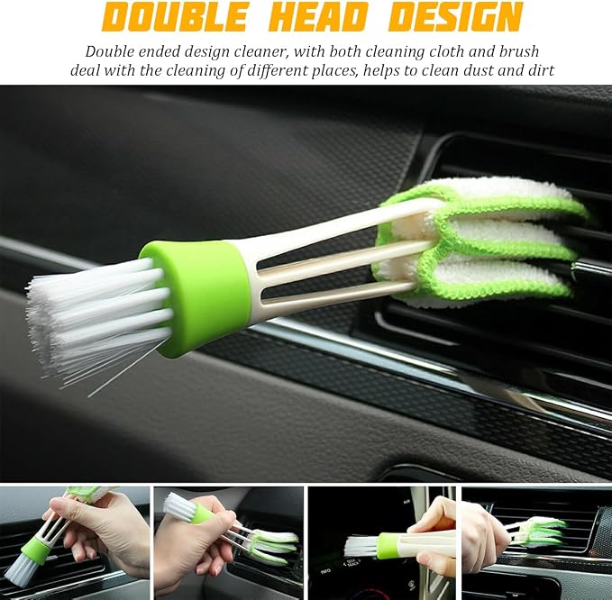 13PCS Car Detailing Brush Set, Vehicle Interior Cleaning Kit Includes Steel - Image 4