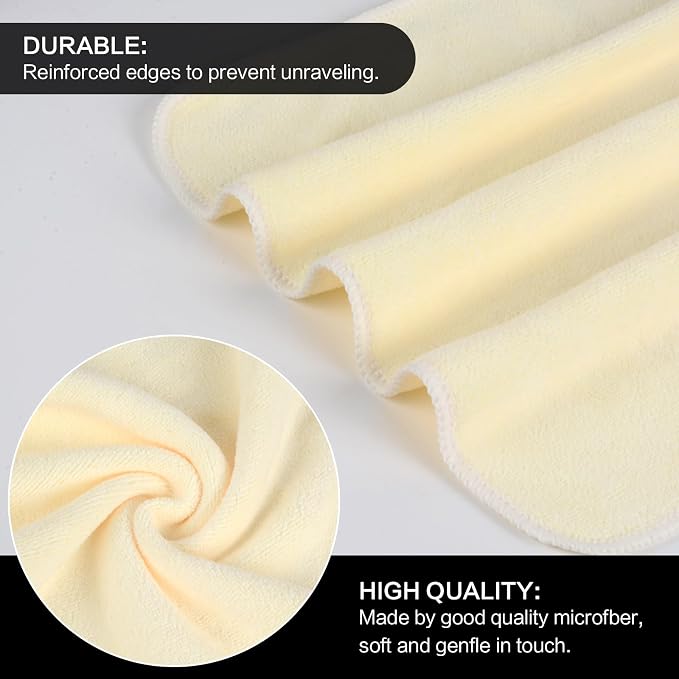 SINLAND Microfiber Facial Cloths Fast Drying Washcloth 12inch x 12inch - Image 3