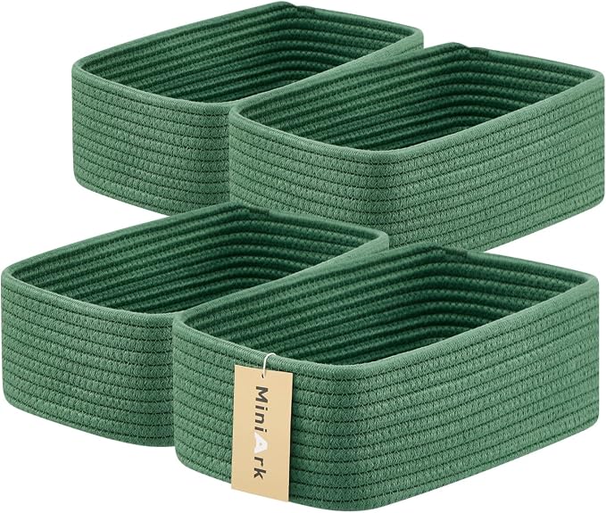 Small Storage Baskets for Organizing | Closet Organizer Bins | Shelf Toy Basket by MiniArkStorageBasketsHome