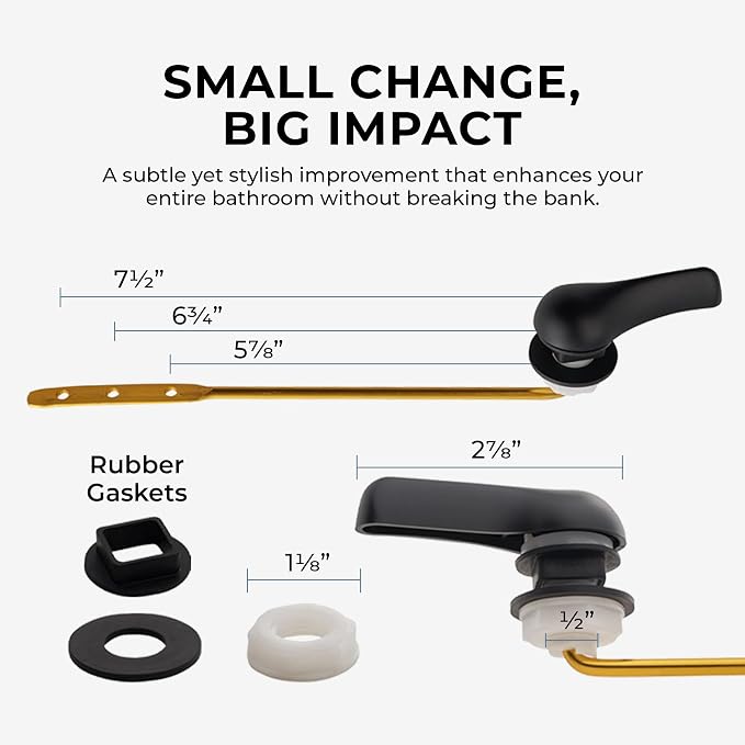 Qualihome Black Toilet Handle - Image 7