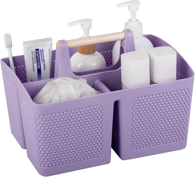 rejomiik Portable Shower Caddy Basket Plastic Cleaning Caddy Organizer Storage by rejomiik