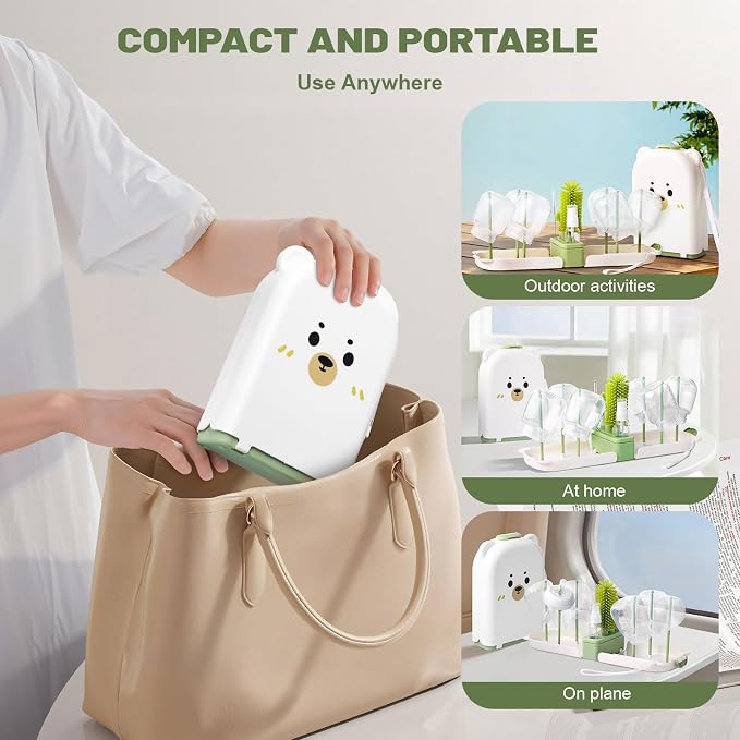Baby Bottle Cleaner Brush Set Bottle Cleaner Brush Set Portable Bottle Cleaning - Image 5