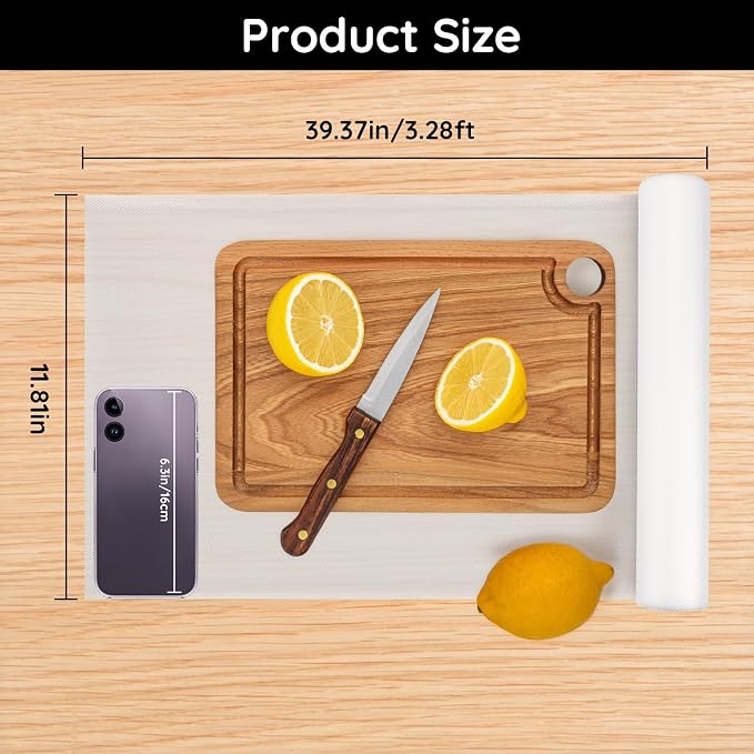 Kitchen Cabinet Liner, 11.8" W x 39" L x 0.02" T, Drawer Liners - Image 2