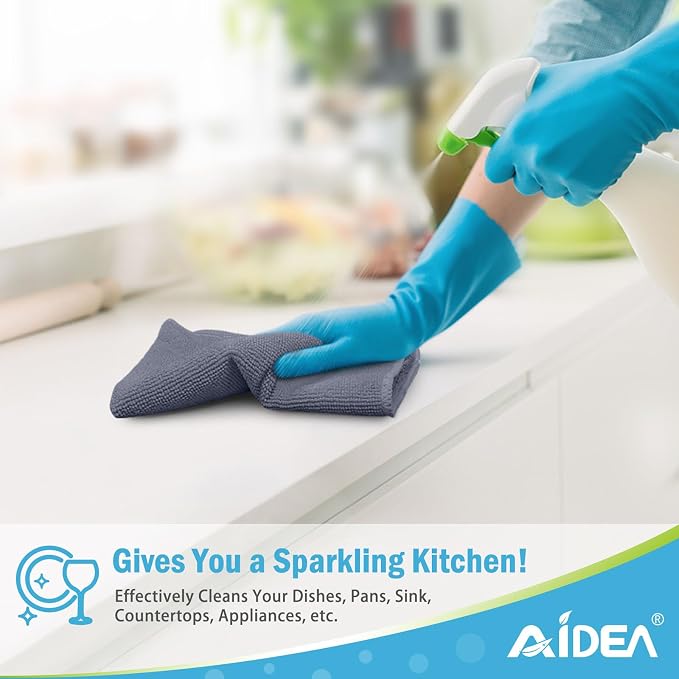 AIDEA Microfiber Cleaning Cloth-24PK, Soft Microfiber Towels - Image 5