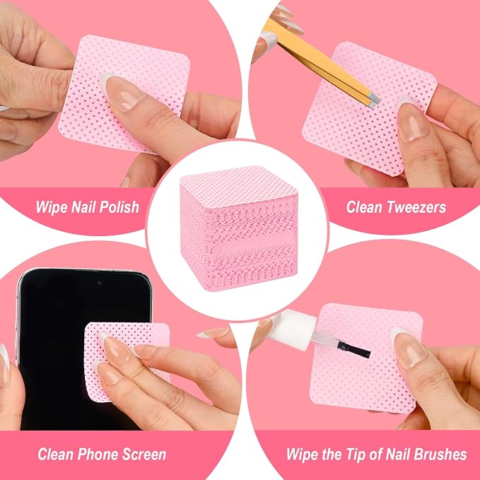 Lint Free Nail Wipes, Super Absorbent Soft Nail Wipes - Image 5