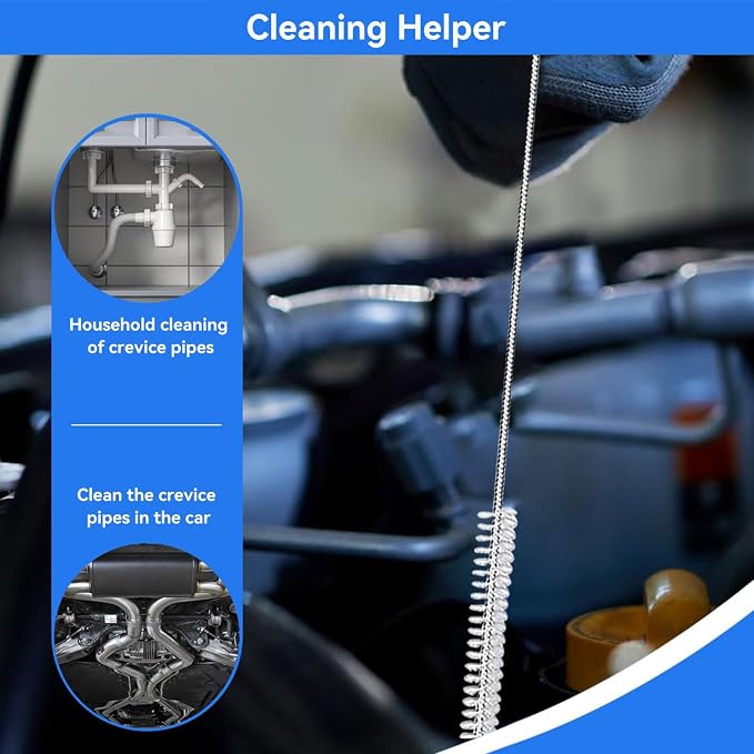 2 Pack 80 Inch Flexible Drain Brush, Sunroof Drain Cleaning Tool - Image 8