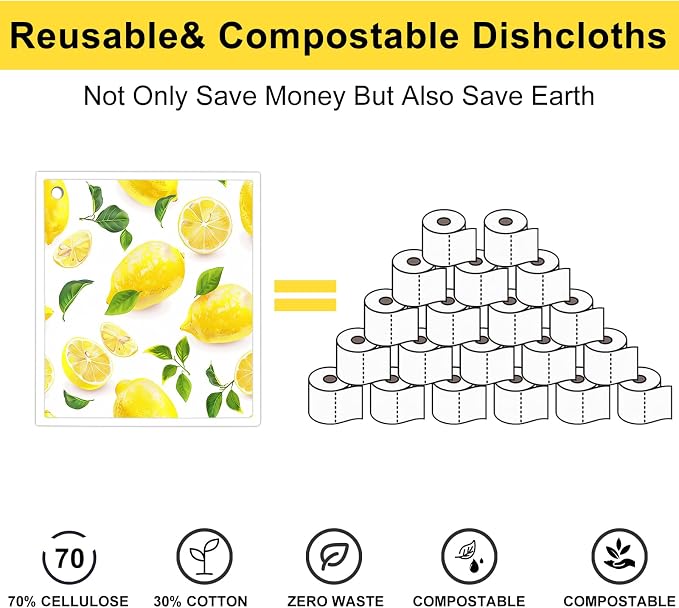 6 Pack Swedish Dishcloths for Kitchen - Image 4